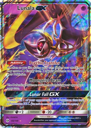 Pokemon | Lunala GX (66/149) (Jumbo Card) [Sun & Moon: Base Set] | The Nerd Merchant