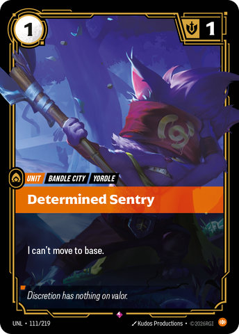 Determined Sentry (Foil) - Unleashed (111/219)