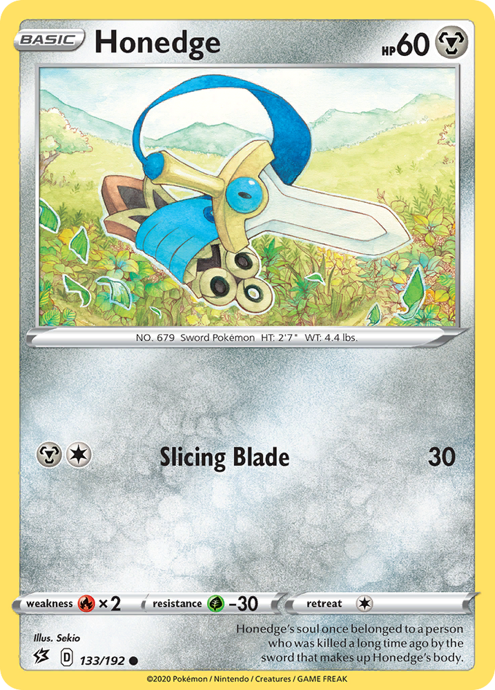 Pokemon | Honedge (133/192) [Sword & Shield: Rebel Clash] | The Nerd Merchant