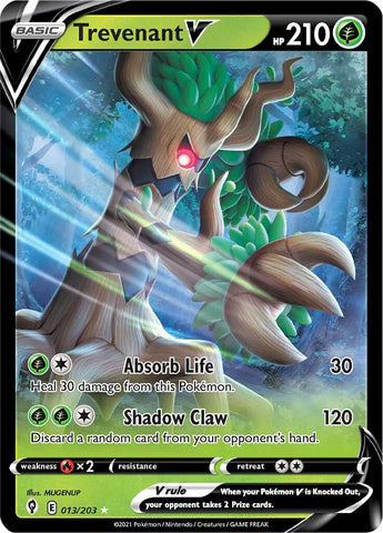 Pokemon | Trevenant V (013/203) [Sword & Shield: Evolving Skies] | The Nerd Merchant