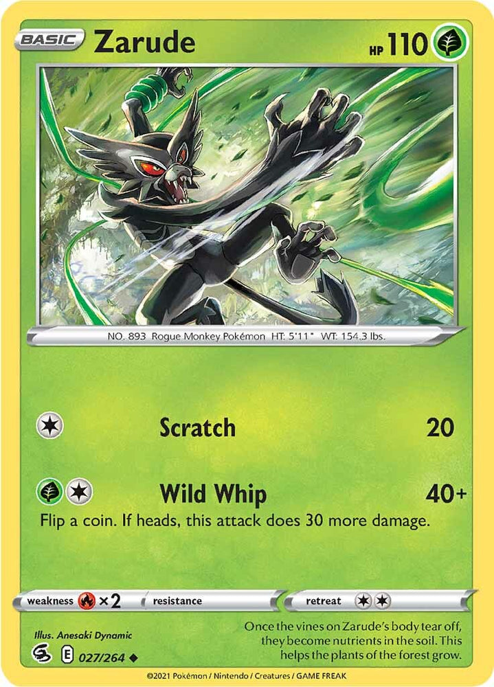 Pokemon | Zarude (027/264) [Sword & Shield: Fusion Strike] | The Nerd Merchant