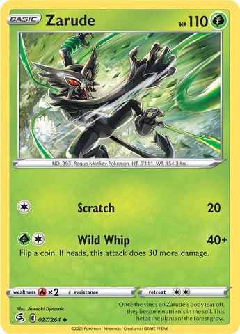 Pokemon | Zarude (027/264) [Sword & Shield: Fusion Strike] | The Nerd Merchant