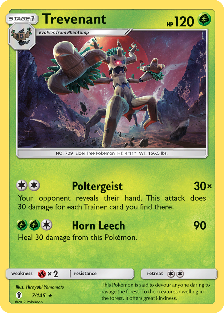 Pokemon | Trevenant (7/145) [Sun & Moon: Guardians Rising] | The Nerd Merchant