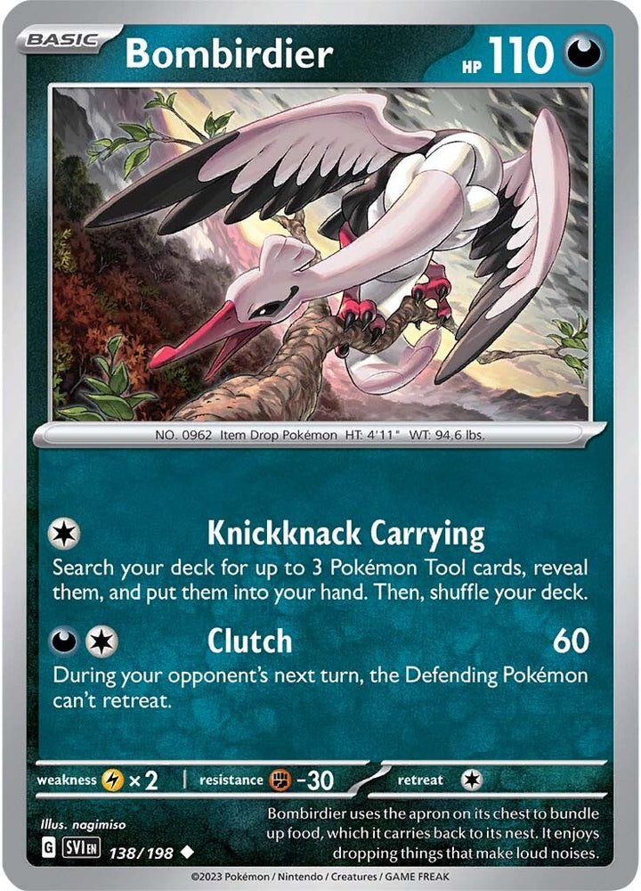 Pokemon | Bombirdier (138/198) [Scarlet & Violet: Base Set] | The Nerd Merchant