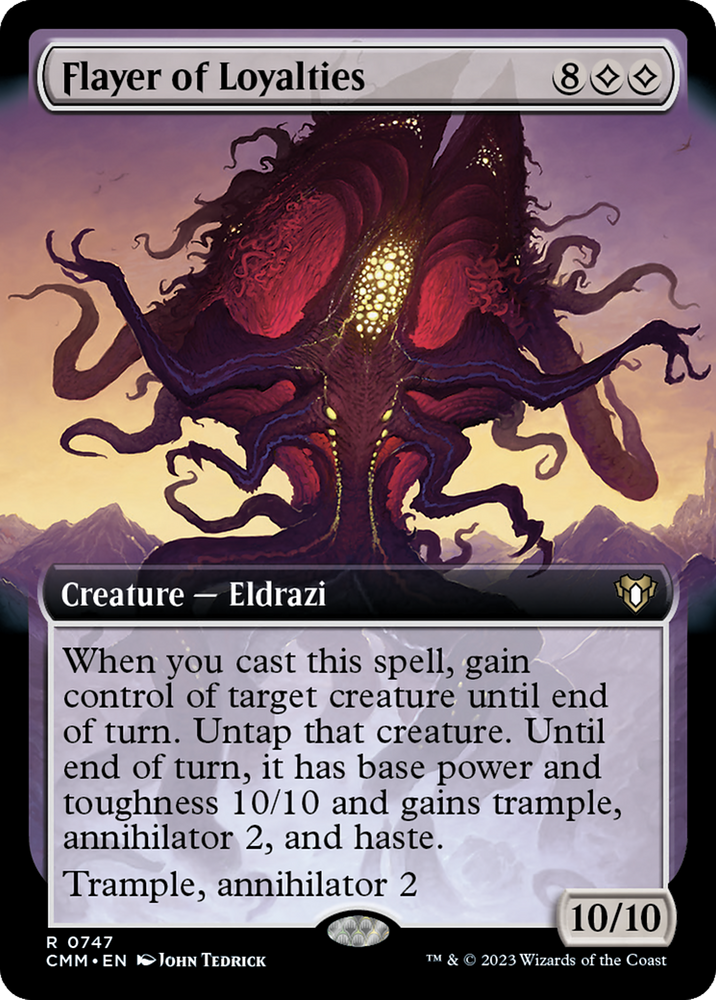 Magic | Flayer of Loyalties (Extended Art) [Commander Masters] | The Nerd Merchant
