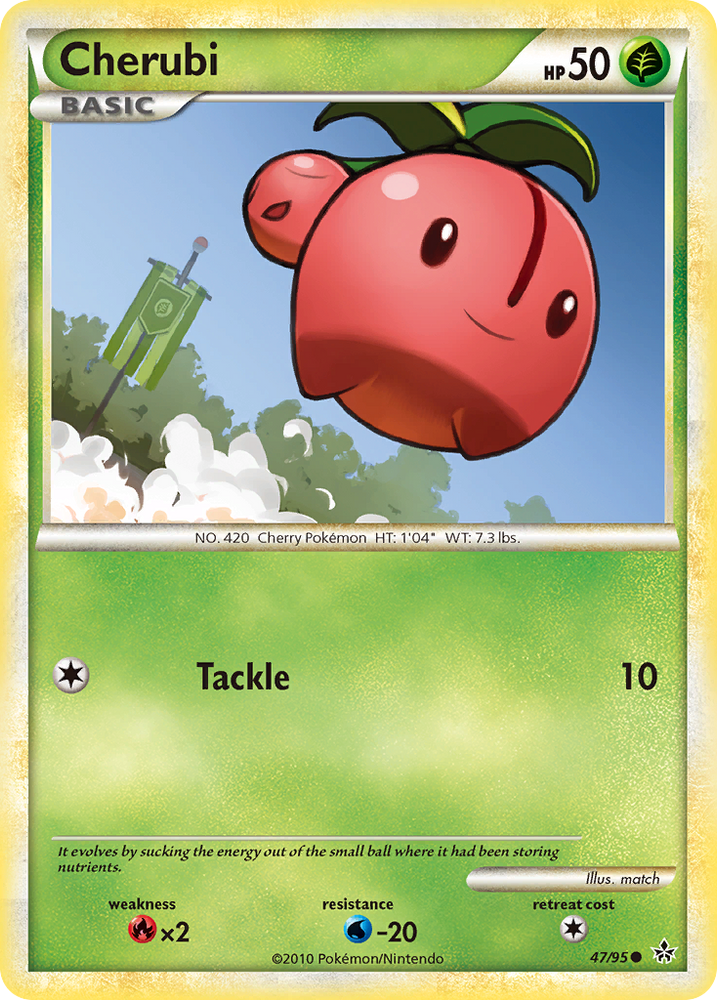 Pokemon | Cherubi (47/95) [HeartGold & SoulSilver: Unleashed] | The Nerd Merchant