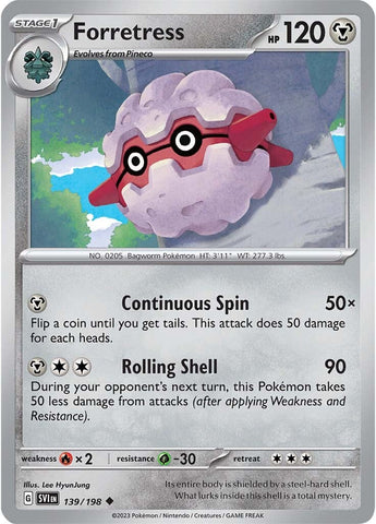 Pokemon | Forretress (139/198) [Scarlet & Violet: Base Set] | The Nerd Merchant