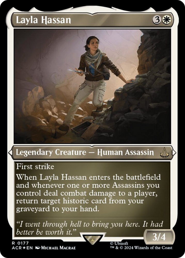 Magic | Layla Hassan (Foil Etched) [Assassin's Creed] | The Nerd Merchant