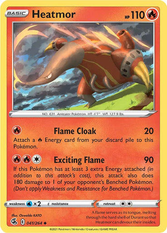 Pokemon | Heatmor (041/264) [Sword & Shield: Fusion Strike] | The Nerd Merchant