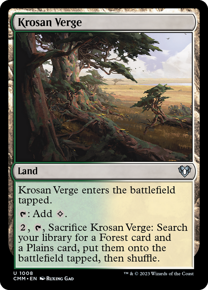 Magic | Krosan Verge [Commander Masters] | The Nerd Merchant