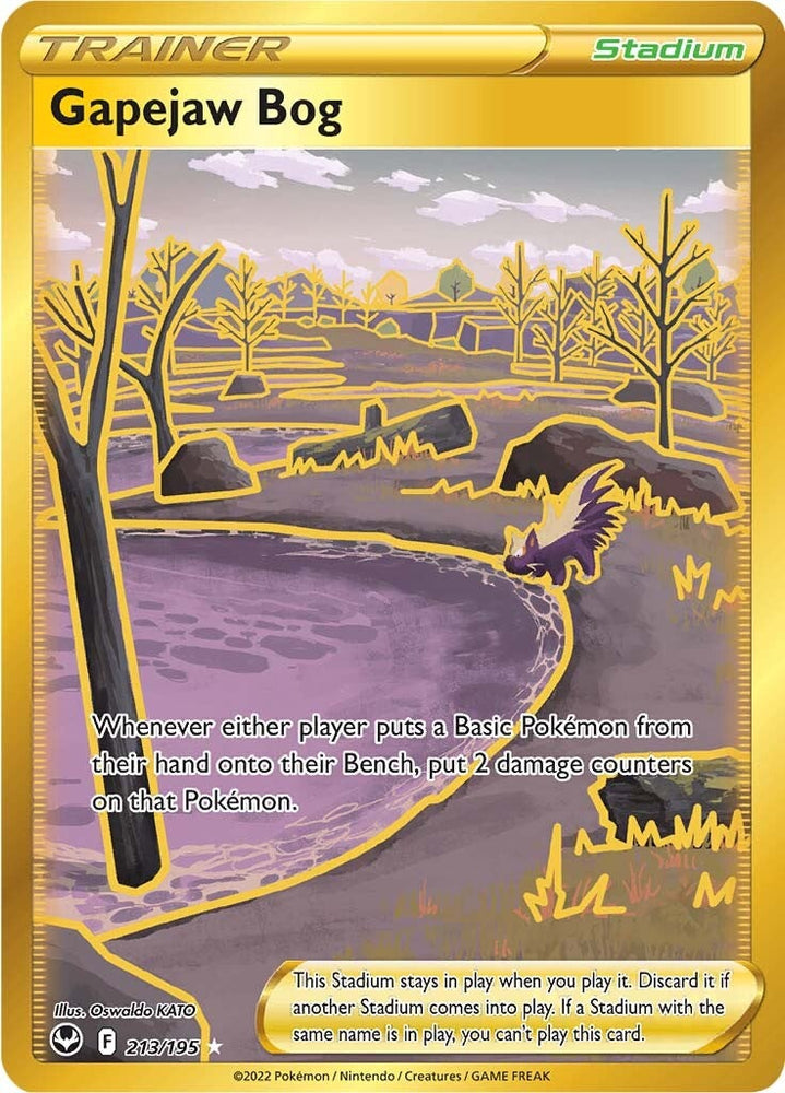 Pokemon | Gapejaw Bog (213/195) [Sword & Shield: Silver Tempest] | The Nerd Merchant