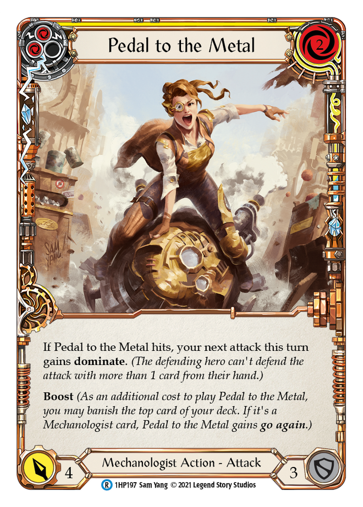Flesh and Blood TCG | Pedal to the Metal (Yellow) [1HP197] (History Pack 1) | The Nerd Merchant