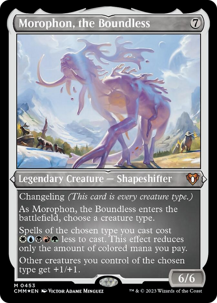 Magic | Morophon, the Boundless (Foil Etched) [Commander Masters] | The Nerd Merchant