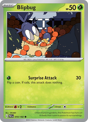 Pokemon | Blipbug (010/182) [Scarlet & Violet: Paradox Rift] | The Nerd Merchant