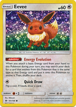 Pokemon | Eevee (101/149) (General Mills Promo) [Sun & Moon: Base Set] | The Nerd Merchant