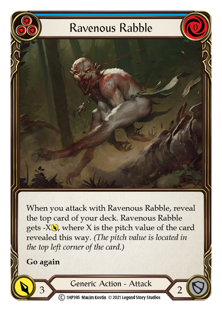 Flesh and Blood TCG | Ravenous Rabble (Blue) [1HP395] (History Pack 1) | The Nerd Merchant