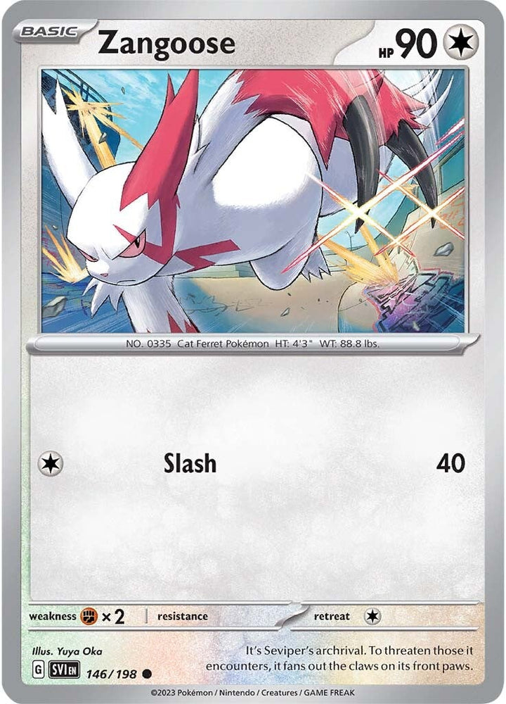 Pokemon | Zangoose (146/198) [Scarlet & Violet: Base Set] | The Nerd Merchant