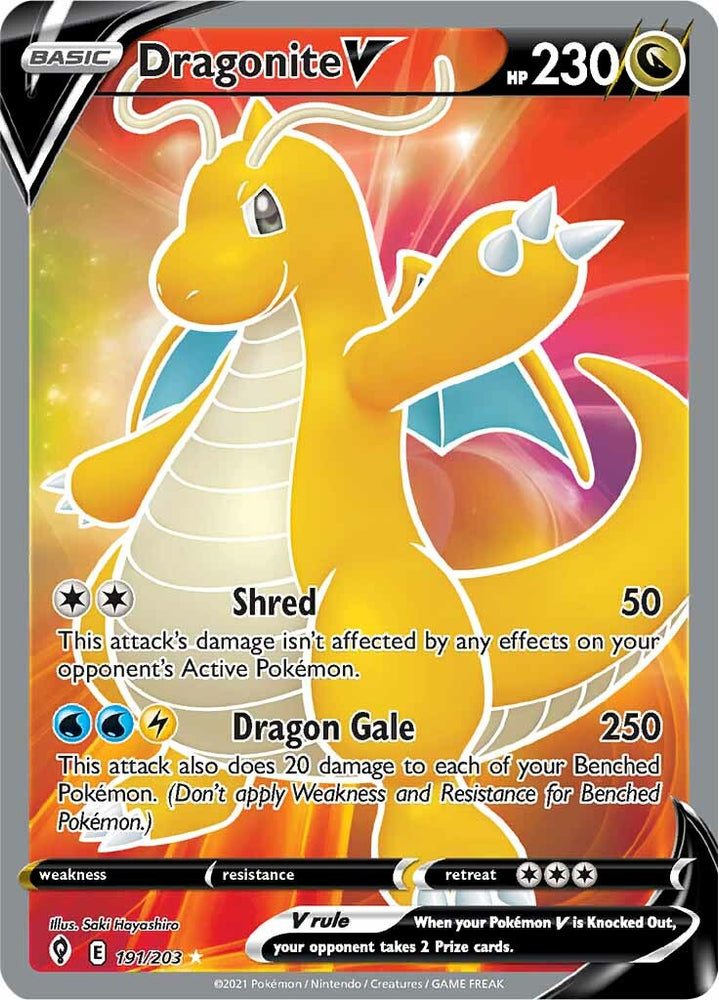Pokemon | Dragonite V (191/203) [Sword & Shield: Evolving Skies] | The Nerd Merchant