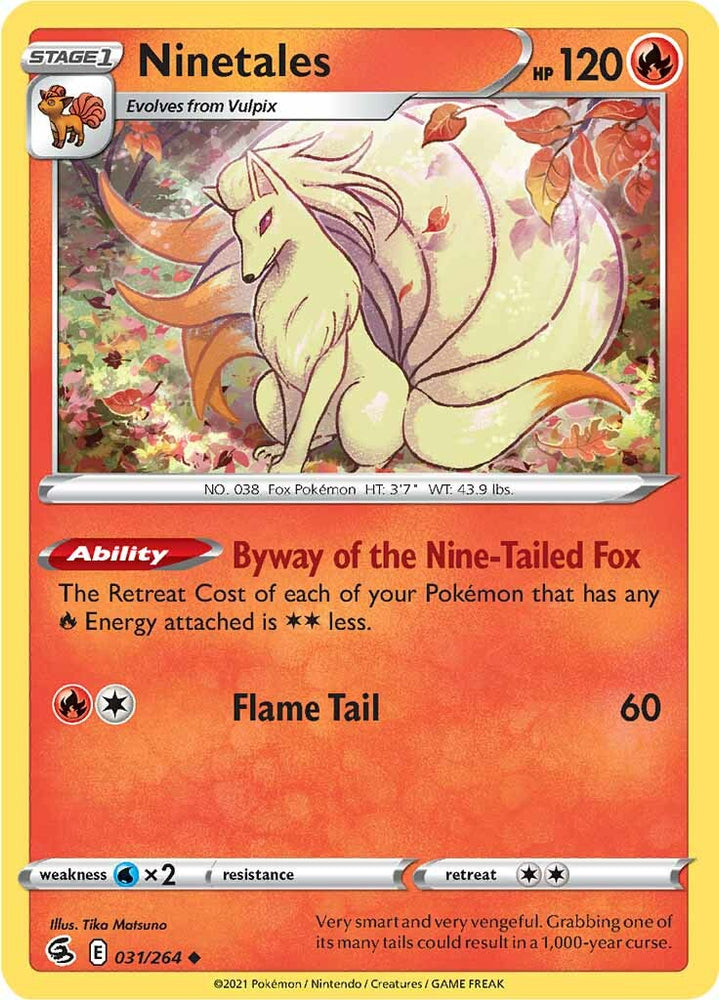 Pokemon | Ninetales (031/264) [Sword & Shield: Fusion Strike] | The Nerd Merchant