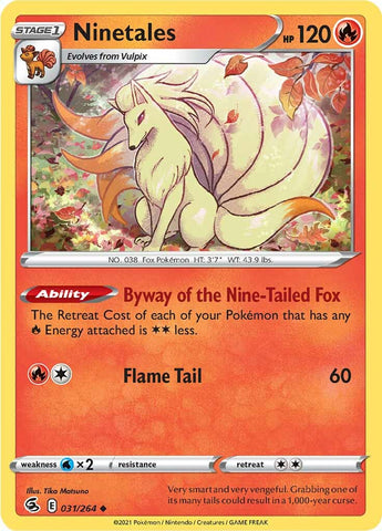 Pokemon | Ninetales (031/264) [Sword & Shield: Fusion Strike] | The Nerd Merchant