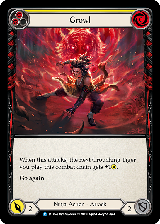 Flesh and Blood TCG | Growl (Yellow) [TCC094] (Round the Table: TCC x LSS) | The Nerd Merchant