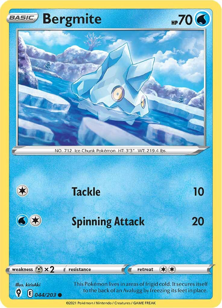 Pokemon | Bergmite (044/203) [Sword & Shield: Evolving Skies] | The Nerd Merchant