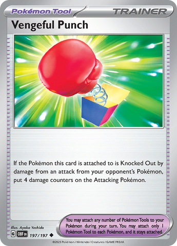Pokemon | Vengeful Punch (197/197) [Scarlet & Violet: Obsidian Flames] | The Nerd Merchant