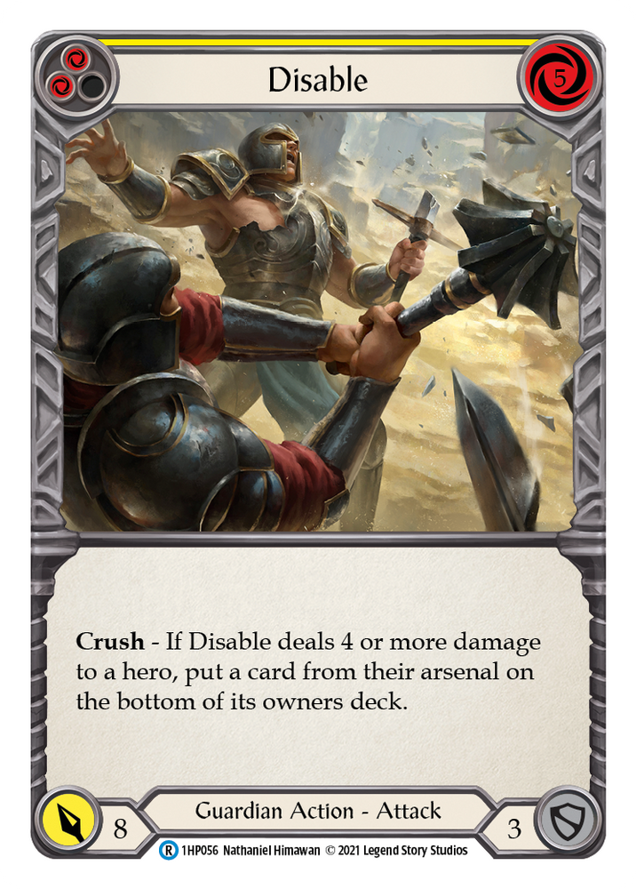 Flesh and Blood TCG | Disable (Yellow) [1HP056] (History Pack 1) | The Nerd Merchant