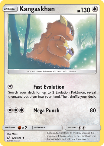 Pokemon | Kangaskhan (128/181) [Sun & Moon: Team Up] | The Nerd Merchant
