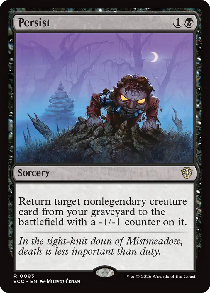 Magic | Persist [Lorwyn Eclipsed Commander] | The Nerd Merchant