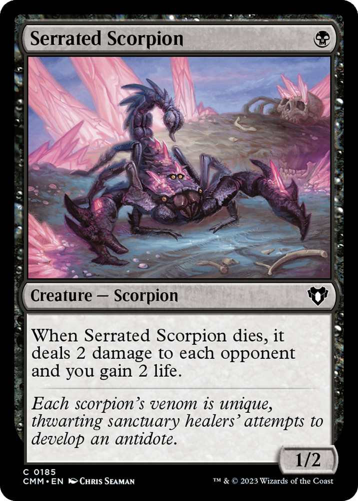 Magic | Serrated Scorpion [Commander Masters] | The Nerd Merchant