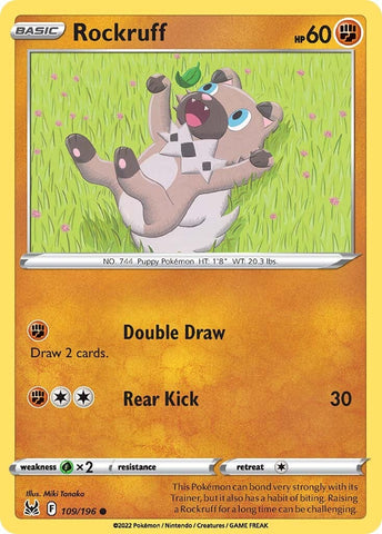 Pokemon | Rockruff (109/196) [Sword & Shield: Lost Origin] | The Nerd Merchant