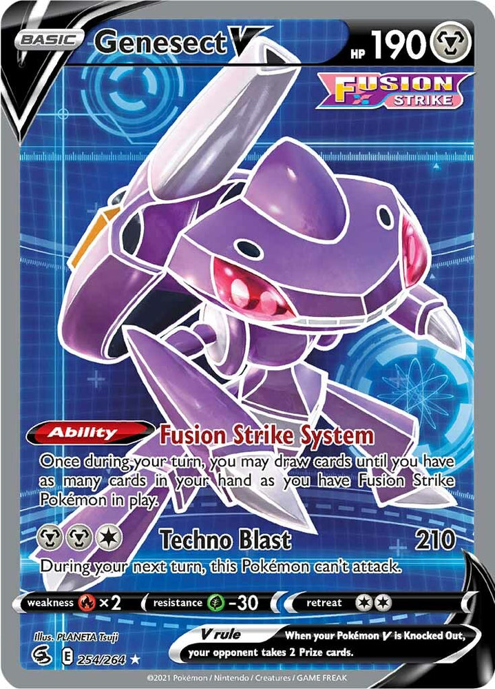 Pokemon | Genesect V (254/264) [Sword & Shield: Fusion Strike] | The Nerd Merchant