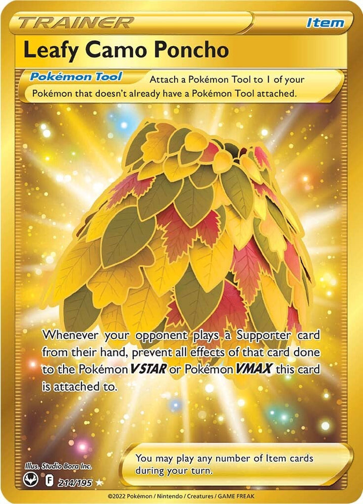 Pokemon | Leafy Camo Poncho (214/195) [Sword & Shield: Silver Tempest] | The Nerd Merchant