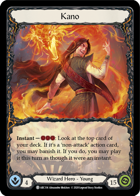 Flesh and Blood TCG | Kano // Viserai, Rune Blood [U-ARC114 // U-ARC075] (Arcane Rising Unlimited) | The Nerd Merchant