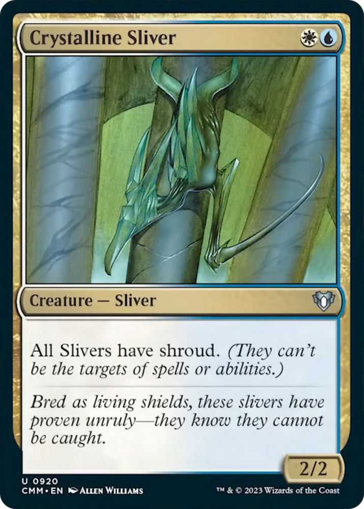 Magic | Crystalline Sliver [Commander Masters] | The Nerd Merchant