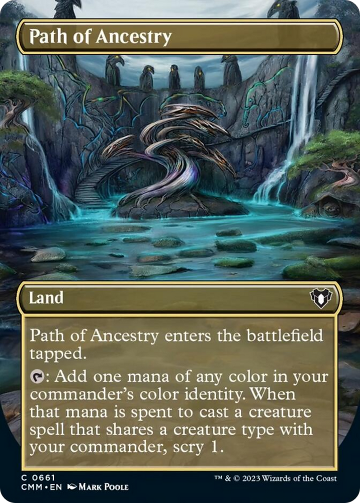 Magic | Path of Ancestry (Borderless Alternate Art) [Commander Masters] | The Nerd Merchant