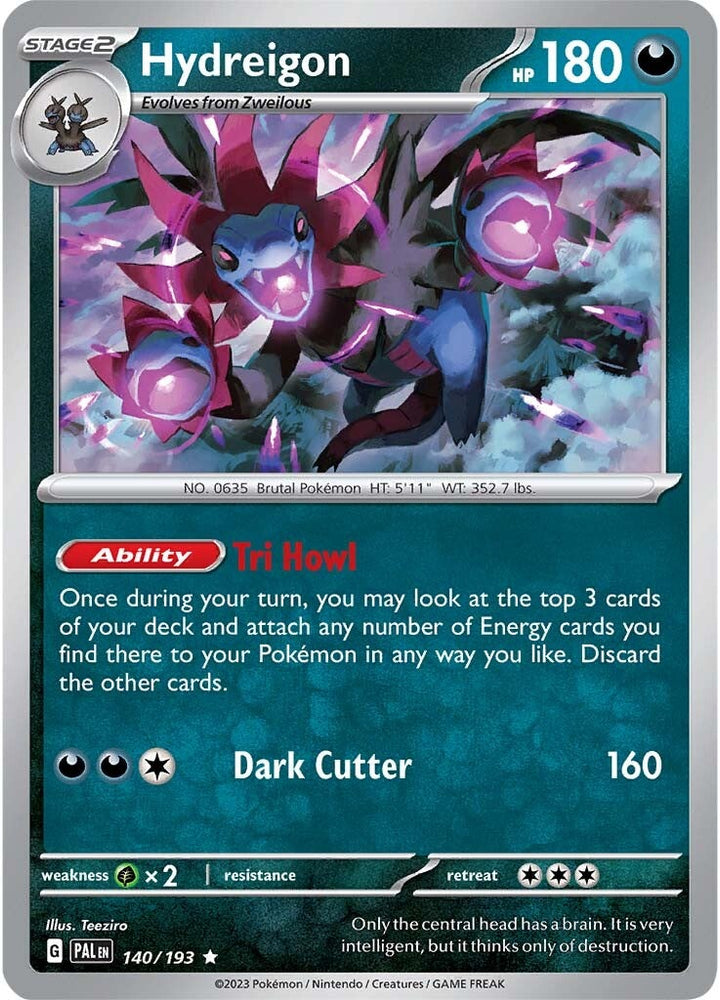 Pokemon | Hydreigon (140/193) [Scarlet & Violet: Paldea Evolved] | The Nerd Merchant