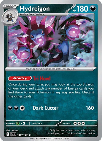 Pokemon | Hydreigon (140/193) [Scarlet & Violet: Paldea Evolved] | The Nerd Merchant