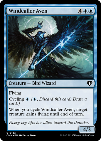 Magic | Windcaller Aven [Commander Masters] | The Nerd Merchant