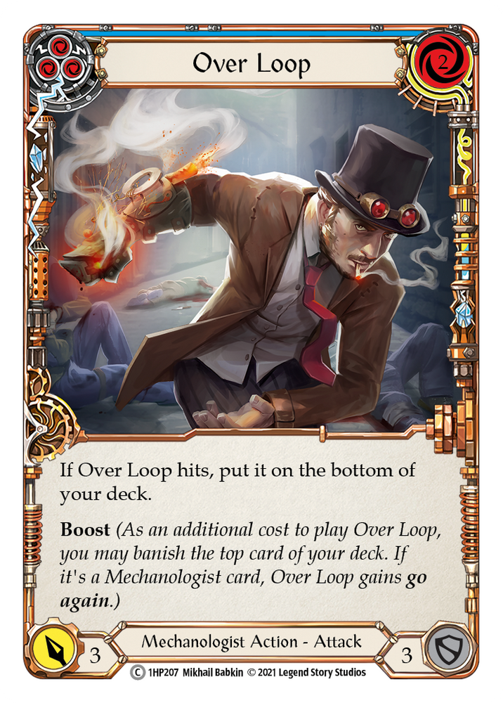 Flesh and Blood TCG | Over Loop (Blue) [1HP207] (History Pack 1) | The Nerd Merchant