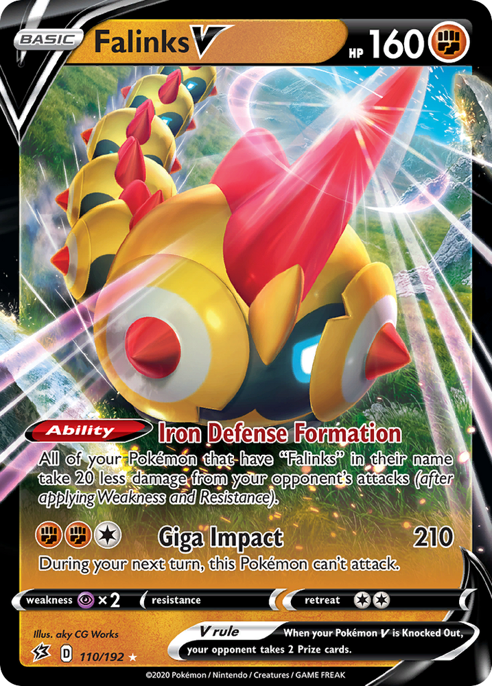Pokemon | Falinks V (110/192) [Sword & Shield: Rebel Clash] | The Nerd Merchant