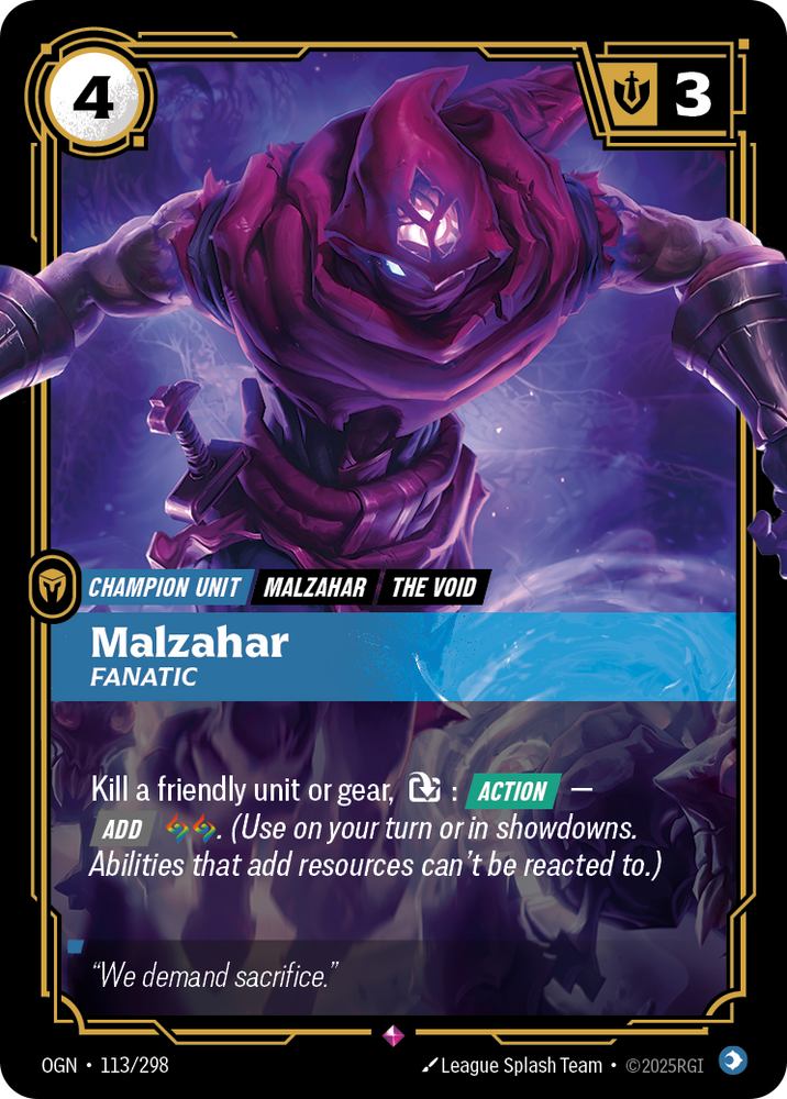 Malzahar, Fanatic (Foil) - Origins #113