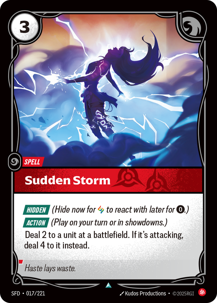 Sudden Storm (Foil) - Spiritforged #17