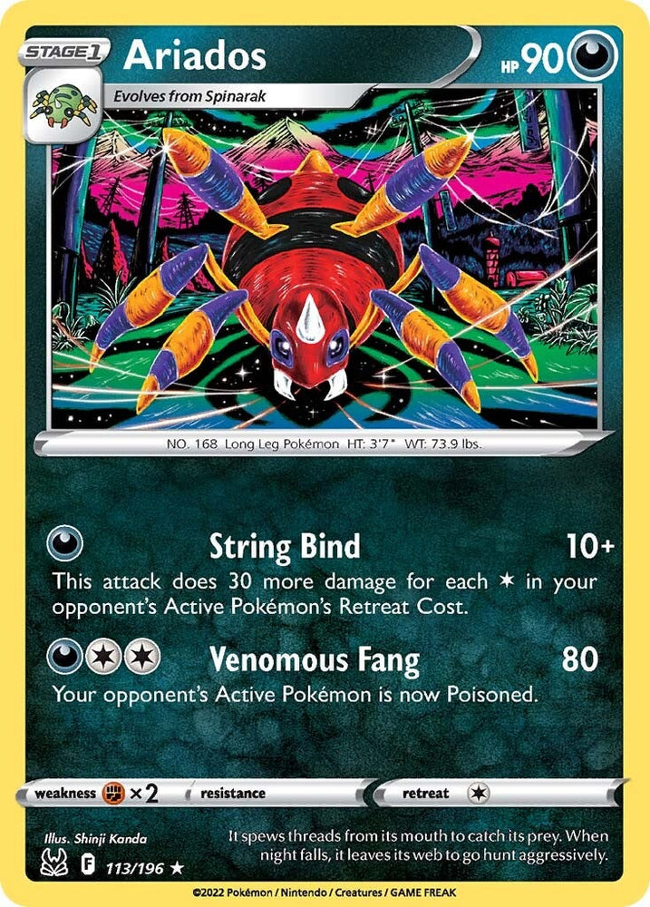 Pokemon | Ariados (113/196) [Sword & Shield: Lost Origin] | The Nerd Merchant
