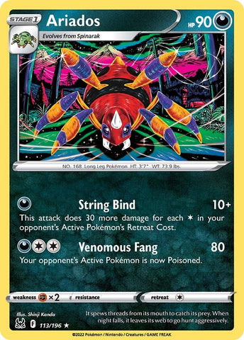Pokemon | Ariados (113/196) [Sword & Shield: Lost Origin] | The Nerd Merchant