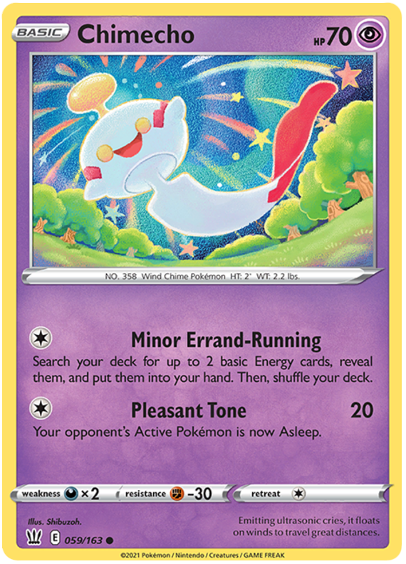 Pokemon | Chimecho (059/163) [Sword & Shield: Battle Styles] | The Nerd Merchant