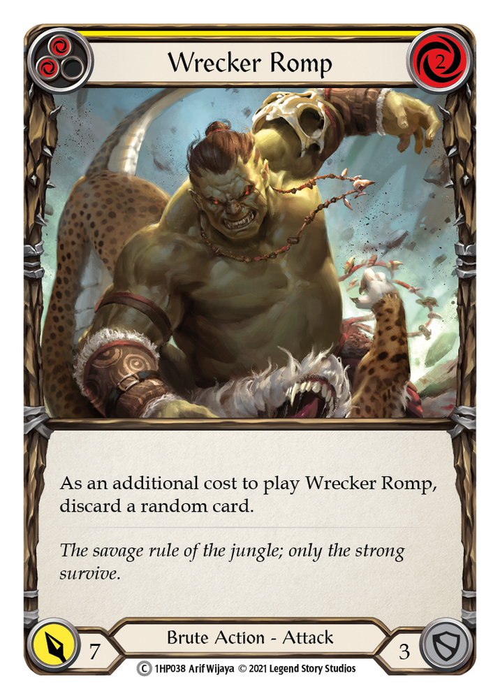 Flesh and Blood TCG | Wrecker Romp (Yellow) [1HP038] (History Pack 1) | The Nerd Merchant