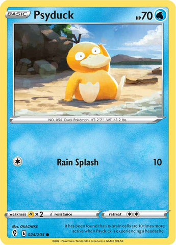 Pokemon | Psyduck (024/203) [Sword & Shield: Evolving Skies] | The Nerd Merchant