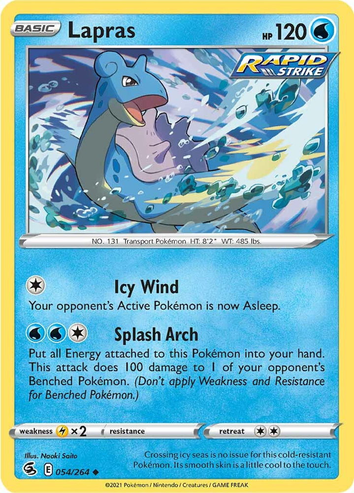 Pokemon | Lapras (054/264) [Sword & Shield: Fusion Strike] | The Nerd Merchant